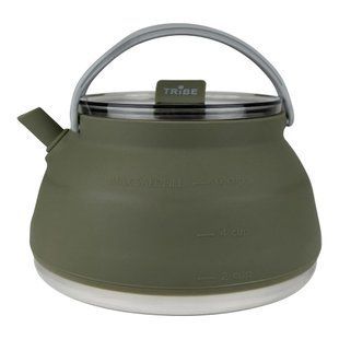 Чайник силіконовий Tribe Collapsible Kettle 1.5л T-FF-0026 Olive, olive, Чайники, Силікон, 1.5