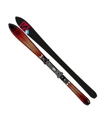 Комплект лыжи Salomon BBR 8.0 с креплением Z12, bordeaux, Горные, Для мужчин, Лыжи