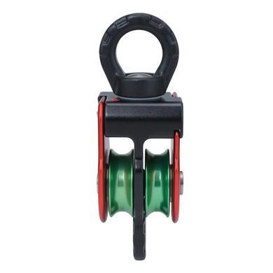 Блок-ролик с вертлюгом UpSky RAPTOR-B, black/red, Блок с вертлюгом, Двойной, Дюралюминий, Украина