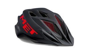 Велошолом MET Crackerjack, black/red, Велошоломи, UN, Підліткові, 52-57