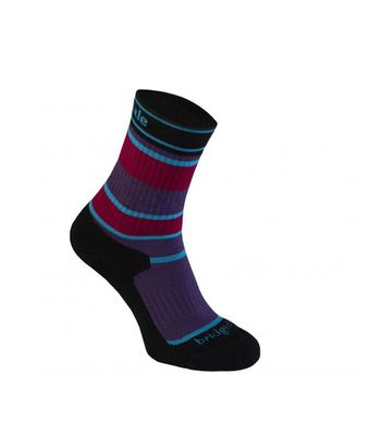 Шкарпетки Bridgedale MerinoFusion Hiker Junior, Purple/Black, JL, Для дітей та підлітків, Трекінгові, Комбіновані, Великобританія, Великобританія