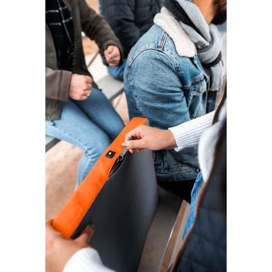 Электрическая грелка-сидение Thaw Heated Seat Pad w/Power Bank, orange/gray