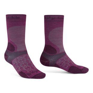 Шкарпетки Bridgedale Women's Trail Run Ultralight Zero Merino Sport Crew Purple, purple, L, Для жінок, Бігові, Комбіновані, Великобританія, Великобританія