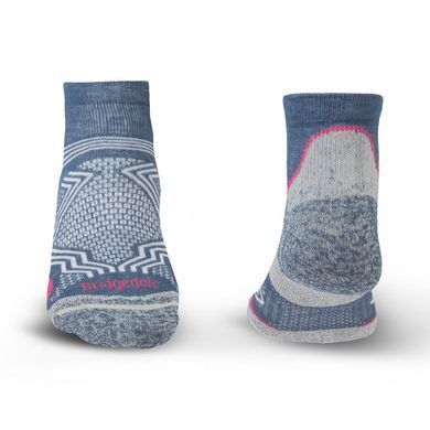 Носки Bridgedale Women's Hike Ultra Light T2 Coolmax Performance Low Dark Denim, Denim, M, Для женщин, Трекинговые, Комбинированные, Великобритания, Великобритания