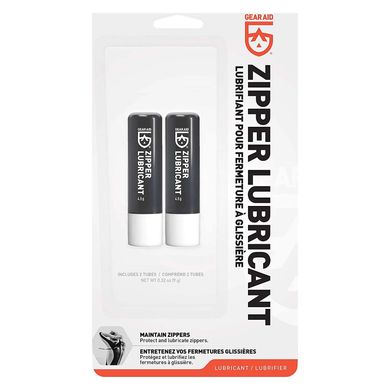 Смазка для молний Gear Aid by McNett Zipper Lubricant Stick 2x4.5 g, white, Для шкіри, Для спорядження