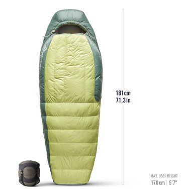 Спальний мішок Sea to Summit Ascent Women's -1&deg;C Regular, Ascent Women's -1C/30F спальник (Celery Green, Regular), Regular, Спальник, Кокон, Для жінок, Пуховий, Трисезонні, Right, 893, Київ, Харків, Одеса, Днiпро, Запоріжжя, Львів, Кривий Ріг, Вінниця, Полтава, Чернігів, Черкаси, Суми, Хмельницький, Чернівці, Рівне