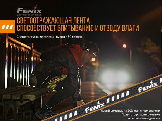 Ліхтар налобний Fenix HM23, Черный, Налобні