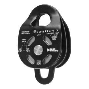 Блок-ролик Rock Empire Big Double Pulley Black, black, Блок, Дюралюміній, Чехія, Чехія