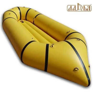 Пакрафт надувной Ладья LP-245-K Yellow, yellow-black