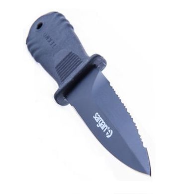 Подводный нож SARGAN Душман с тефлоновым покрытием, black, Нержавеющая сталь