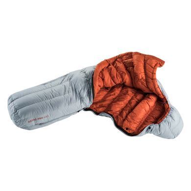 Спальний мішок Deuter Astro Pro 400 EL, tin-paprika, Extra long, Спальник, Кокон, Універсальний, Пуховий, Чотирисезонні, Left, 985, Київ, Харків, Одеса, Днiпро, Запоріжжя, Львів, Кривий Ріг, Вінниця, Полтава, Чернігів, Черкаси, Суми, Хмельницький, Чернівці, Рівне, В'єтнам, Німеччина