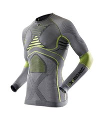 Термокофта X-Bionic Radiactor Evo Man Shirt Long Sleeves, Iron/yellow, L/XL, Для чоловіків, Футболки, Синтетична, Для активного відпочинку