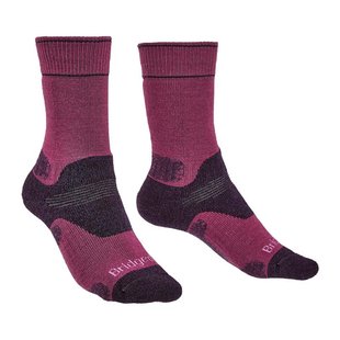 Шкарпетки Bridgedale Women's MidWeight Hike Merino Performance Original, Berry/plum, L, Для жінок, Трекінгові, Комбіновані, Великобританія, Великобританія