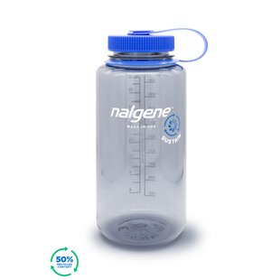 Бутылка для воды Nalgene Wide Mouth Sustain Water Bottle 0.95L, gray, Фляги, Пищевой пластик, 1.0, США, США, Киев, Харьков, Одесса, Днепр, Запорожье, Львов, Кривой Рог, Винница, Полтава, Чернигов, Черкассы, Сумы, Хмельницкий, Черновцы, Ровно