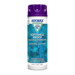 Просочення для софтшелів Nikwax Softshell Proof Wash-in 300ml, purple, Засоби для просочення, Для одягу, Для софтшелів, Великобританія, Великобританія