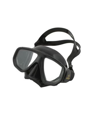 Маска Beuchat Strato black silicone, black, Для підводного полювання, Двоскляна, One size