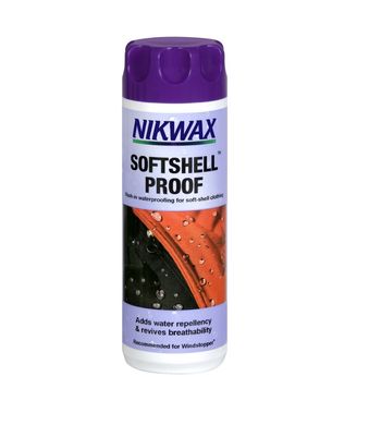 Просочення для софтшелів Nikwax Softshell Proof Wash-in 300ml, purple, Засоби для просочення, Для одягу, Для софтшелів, Великобританія, Великобританія