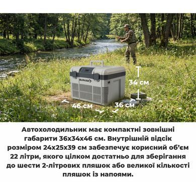 Автохолодильник Ranger Iceberg 22L, grey, Автохолодильники