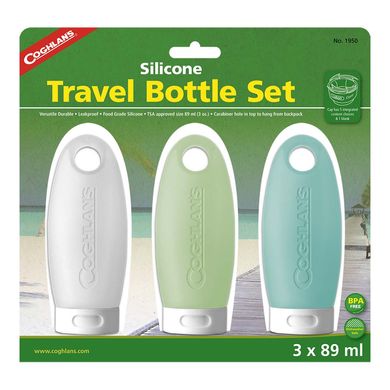 Ёмкости для шампуней Coghlans Travel Bottles 3 Pack, white, Шампунь