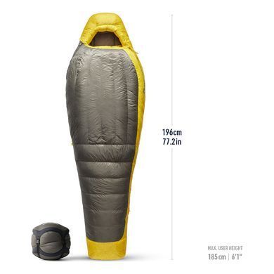 Спальний мішок Sea to Summit Spark -1&deg;C Regular, Beluga Black, Regular, Спальник, Кокон, Універсальний, Пуховий, Трисезонні, Left, 493, Київ, Харків, Одеса, Днiпро, Запоріжжя, Львів, Кривий Ріг, Вінниця, Полтава, Чернігів, Черкаси, Суми, Хмельницький, Чернівці, Рівне