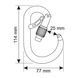 Карабін CAMP Core Belay Lock, Gun metal