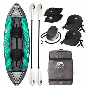 Надувний каяк Aqua Marina Laxo 10'6" 2-person, Green/Grey/White, Каяки надувные, Надувні, Двомісні, Київ, Харків, Одеса, Днiпро, Запоріжжя, Львів, Кривий Ріг, Вінниця, Полтава, Чернігів, Черкаси, Суми, Хмельницький, Чернівці, Рівне, Китай, Китай