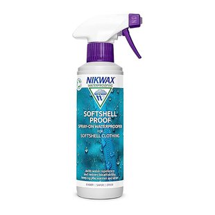 Просочення для софтшелів Nikwax Softshell Proof Spray-on 300ml, purple, Засоби для просочення, Для одягу, Для софтшелів, Великобританія, Великобританія