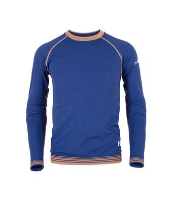 Термокофта Milo Under shirt, Abyss blue/orange, M/L, Для мужчин, Кофты, Синтетическое, Для повседневного использования