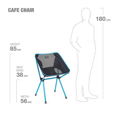 Стілець Helinox Café Chair, black, Стільці для пікніка, Нідерланди