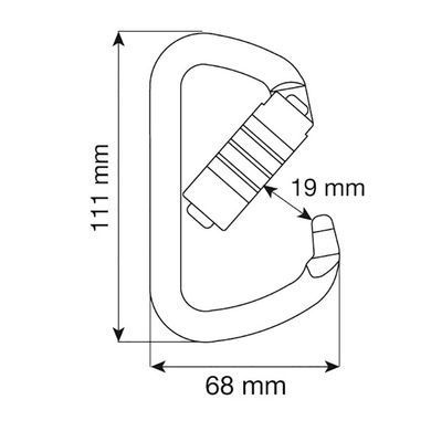 Карабін CAMP D Plus 3Lock, steel