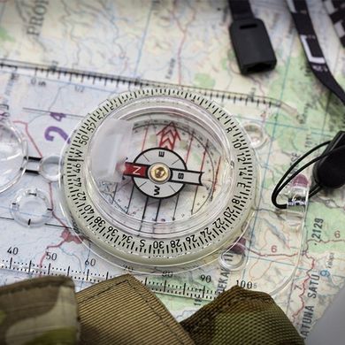 Компас Silva Military Base Plate 5-6400/360 Global Compass, Transparent, Тактичні, Швеція, Швеція