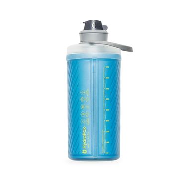 М'яка пляшка HydraPak Flux 1L, Malibu Blue, М'які пляшки, Харчовий силікон, 1.0, Китай, США