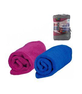 Набор полотенец Sea To Summit Tek Towel 2 WashCloths, Berry/Cobalt, Австралия