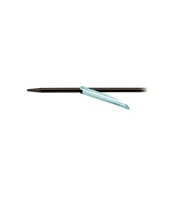 Гарпун с флажком и острым наконечником Omer 6.5 mm х 130 cm - 7,4cm barb - OMER tip, silver, Гарпуны, 6.5, 130, Для ружей арбалетного типа