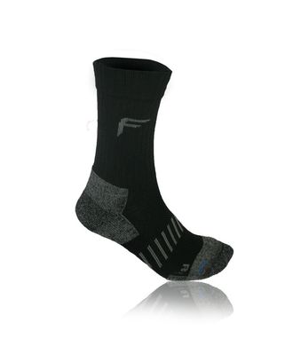 Шкарпетки F-Lite (Fuse) Backpacking PRO, black/grey, 47-49, Для чоловіків, Трекінгові, Синтетичні