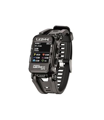 Часы Lezyne Micro C GPS Watch Y12, Черный, Часы