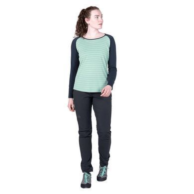 Футболка Mountain Equipment Redline LS Women's Tee Lichen Stripe/Cosmos, Lichen Stripe/Cosmos, Для женщин, 10, Футболки, Великобритания
