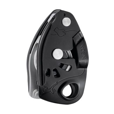 Спусковий страхувальний пристрій Petzl Neox, black