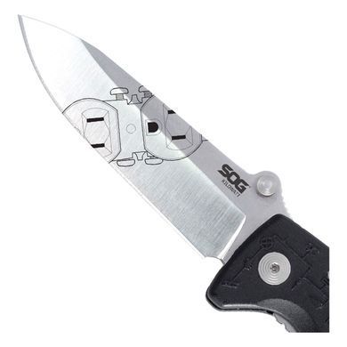 Ніж складаний SOG Kilowatt, Satin, Складані ножі