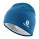 Шапка Salomon Link Beanie, blue, One size, Унисекс, Шапки