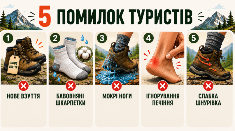  як не натерти ноги в поході