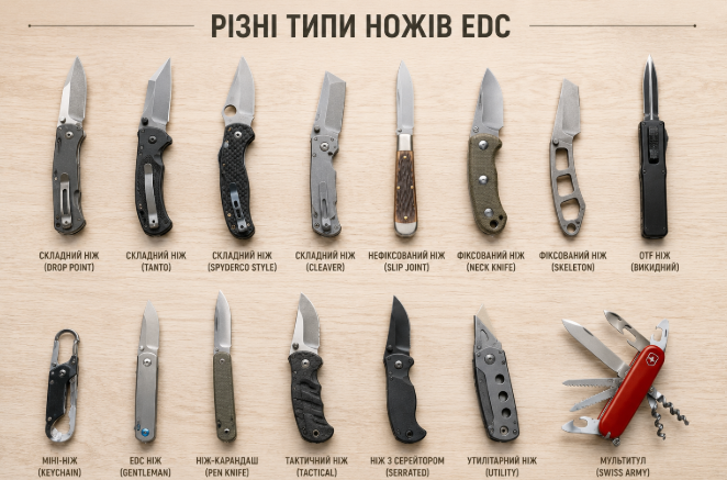  популярні EDC ножі