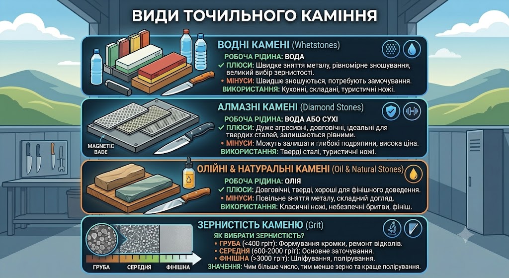 інструменти для заточування ножів