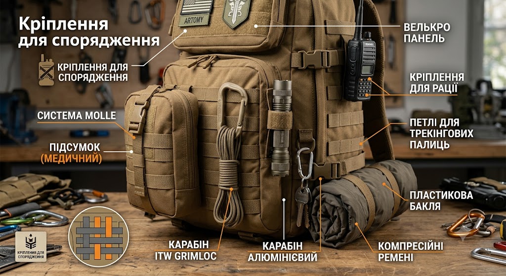 кріплення для спорядження