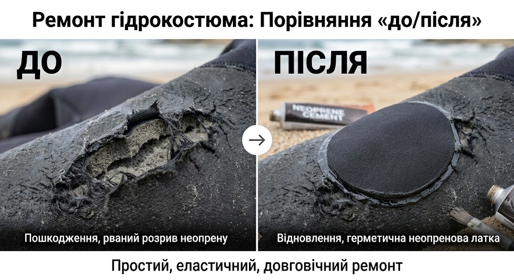порівняння костюму до після ремонту