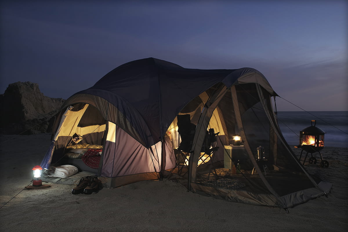 Правильно установленная палатка