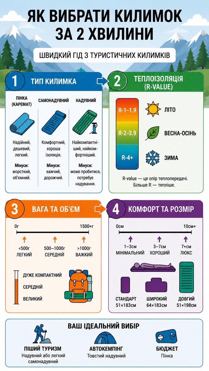 Как выбрать коврик за 2 минуты